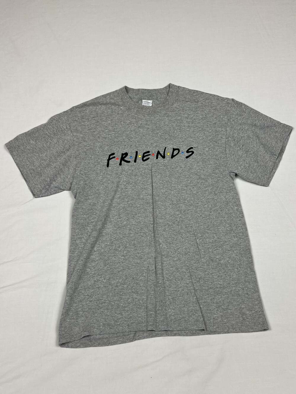 Delta Apparel Friends TV Show Logo Graphic T-Shirt Gray Medium